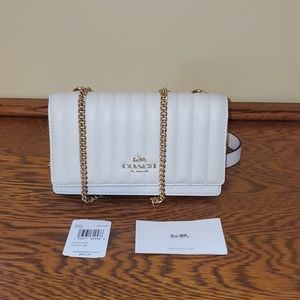 Coach Nappa leather convertable flap belt bag